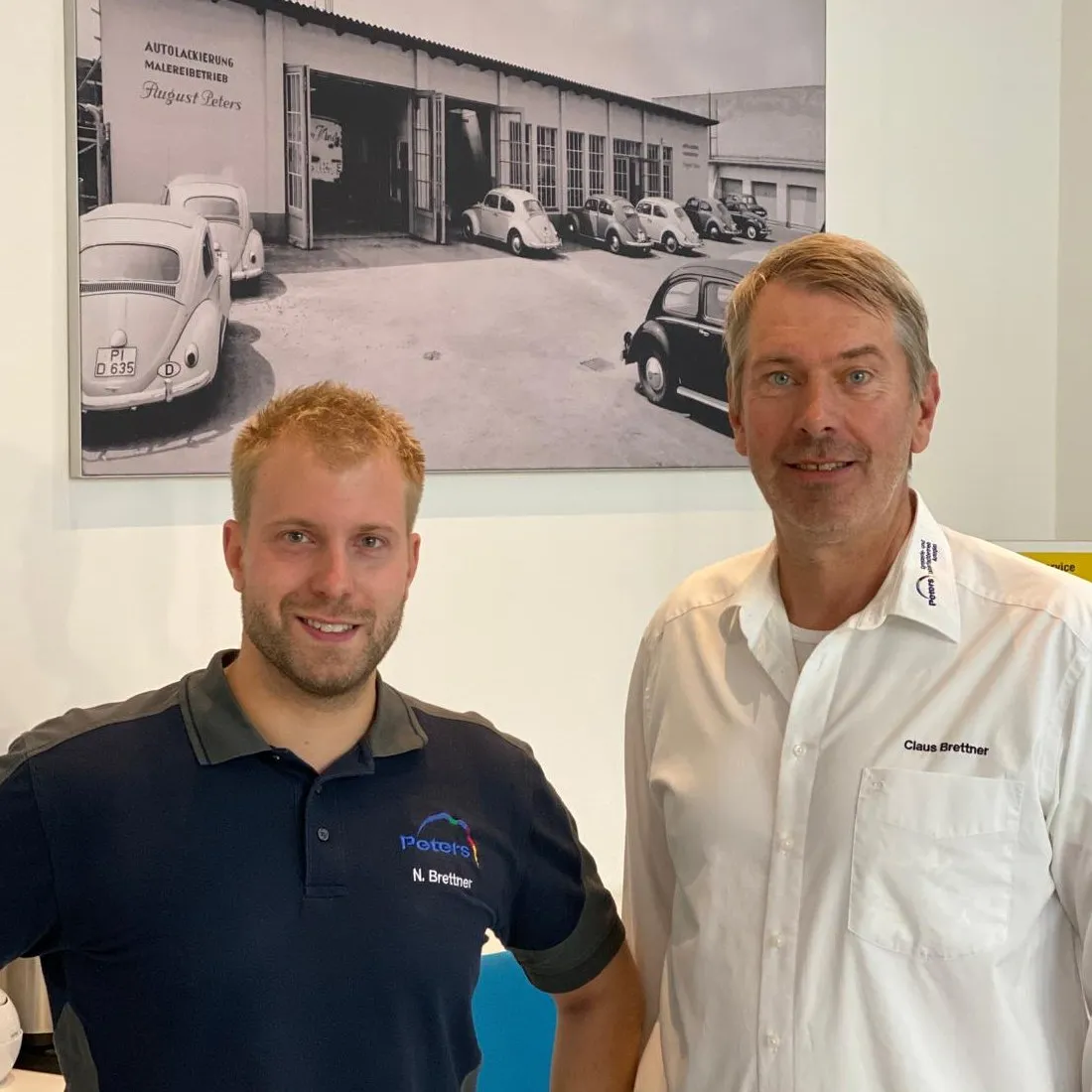 Niclas Brettner und sein Vater Claus Brettner, Geschäftsführung der Peters Gruppe
